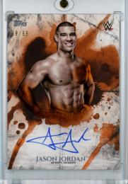 2018 Topps WWE Undisputed  Jason Jordan Autographs Orange #UAJJ 99/99