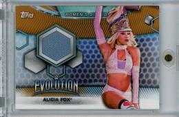 2019 Topps WWE Women's Division  Alicia Fox Mat Relics Bronze #MRAF 75/75
