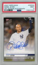 2020 TOPPS NOW Derek Jeter Off Season Autograph #OS59A 99枚限定【84/99】【PSA9】《MINT》New York Yankees