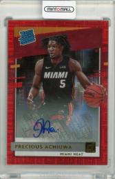 2020-21 Panini Donruss Choice Red #235 Precious Achiuwa 直筆サインカード【99/99】 Miami Heat