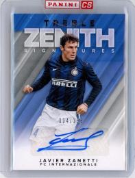 2018-19 PANINI Treble Soccer Javier Zanetti Zenith Signatures 199枚限定【034/199】 FC Internazionale