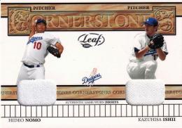 2004Leaf Donruss Dodgerd Hideo Nomo/Kazuhisa Ishii Cornerstones 06/50