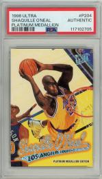 1996-97 Fleer Ultra Shaquille O'Neal Platinum Medallion #P204【PSA Authentic】