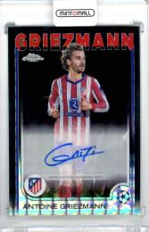 2024-25 Topps Chrome Uefa Club Competition  Antoine Griezmann #CA-AG Chrome Autograph Black Geometric Refractor Parallel【06/10】 Atletico de Madrid