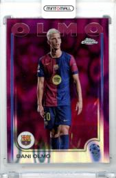 2024-25 Topps Chrome Uefa Club Competition  Dani Olmo #94 Base Magenta Lava Refractor Parallel【53/75】 Fc Barcelona
