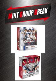 MINT GROUP BREAK グループブレイク MLB 2026 TOPPS CHROME BASEBALL LOGOFRACTOR 10ボックス + 2026 TOPPS SERIES 1 BASEBALL MEGA BOX 2ボックス MIXER #2 【ランダムチーム式】