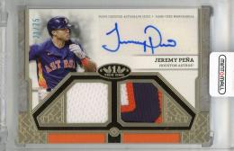  Jeremy Pena Autograph Relics Dual Relic #T1ARJPE【21/75】 Houston Astros