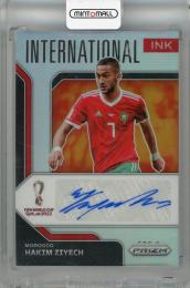 2022-23 Panini Fifa World Cup Qatar  Hakim Ziyech International Ink Prizms Silver #56 Auto ※表面傷有【08/25】 Morocco