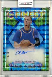 2023-24 Tops Finest Donte Divincenzo Flashback Autographs Blue Geometric Refractors #FLADD【13/99】 New York Knicks