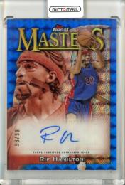 2023-24 Topps Finest Rip Hamilton Masters Autographs Blue Geometric Refractors #MARH【98/99】 Detroit Pistons