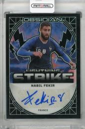 2024-25 Panini Obsidian Nabil Fekir Lightning Strike Autographs #17 ※裏面右角めくれあり【179/199】 France
