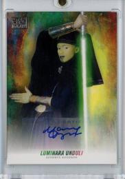 2018 Topps Star Wars Galaxy  Luminara Unduli Autographs #GAMO