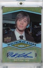 2009 Upper Deck Spectrum  Matt Prokop Spectrum of Stars Autographs