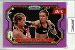 2021 Panini Prizm UFC MMA Flyweight Antonina Shevchenko  Base Horizontal , Purple Prizm 102/149