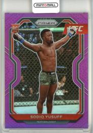 2021 Panini Prizm UFC MMA Featherweight Sodiq Yusuff  Base Vertical , Purple Prizm 082/149