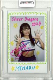 2023 BBM DANCING HEROINE 華 チアドラゴンズ Miharu 直筆サイン入りチェキ 08/10