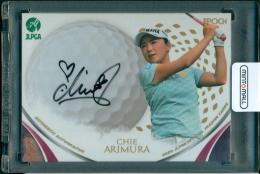 2020 EPOCH JLPGA 女子プロゴルフ オフィシャルトレーディングカード 有村智恵 直筆サインカード【37/90】