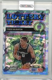 2020-21 PANINI Contenders Optic  Tyrese Haliburton Lottery Ticket Blue Cracked Ice #12  Sacramento Kings