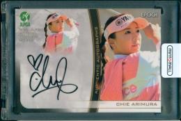 2021 EPOCH JLPGA 女子プロゴルフ オフィシャルトレーディングカード 有村智恵 直筆サインカード【02/90】