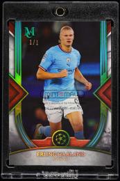 2022-23 Topps Museum Collection UEFA Champions League #39 Erling Haaland Emerald【1/1】 Manchester City FC