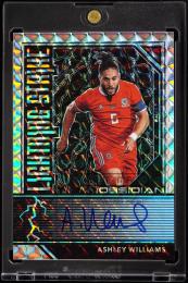2019-20 Panini Obsidian LS-AW Ashley Williams Lightning Strike Autographs Electric Etch Blue Finite【1of1】 Wales National Team