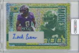 2023 LEAF Metal Football So Money! Autographs Gold Mojo Parallels / ZACH EVANS(University of Mississippi/NFL Draft 2023 Round: 6 Pick: 215 Los Angeles Rams) 【1/1】
