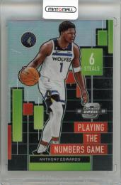 2022-23 PANINI Contenders Optic  Anthony Edwards Playing the Numbers Game #30  Minnesota Timberwolves