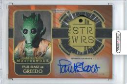 2020 TOPPS STAR WARS MASTERWORK Greedo(Paul Blake) 直筆サインカード【7/10】