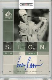 2002 UPPER DECK SP Authentic Sign of the Times Corey Pavin