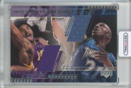 2001-02 Upper Deck  Kobe Bryant / Kevin Garnett Combo Game Jersey【48/50】《白欠け有》 Minnesota Timberwolves / Los Angeles Lakers