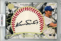 2023 EPOCH OBクラブ CAREER ACHIEVEMENTS 佐々木主浩 ボール直筆サインカード BASEBALL AUTOGRAPHS WHITE ホロ金箔【1/3 (1stナンバー!)】 横浜ベイスターズ