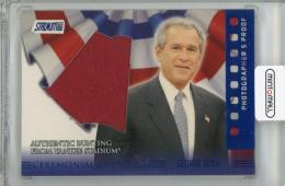 2008 TOPPS Stadium Club Ceremonial Cuts Photographer's Proof Blue #GB George W. Bush 【30/99】