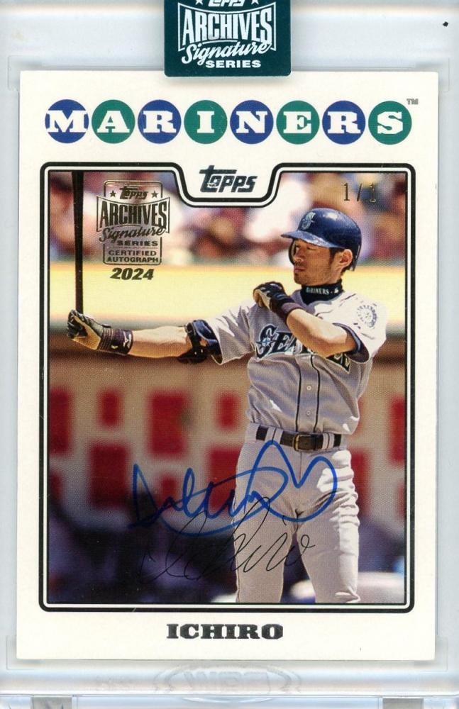 ミントモール / MINT 新宿店 / 2024 TOPPS Archives Signature Series Retired Ichiro  Suzuki Autographs【1/1】《左上カドに初期段階でのダメージあり》 Seattle Mariners