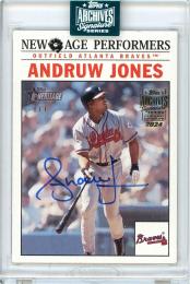 2024 TOPPS Archives Signature Series Retired Andruw Jones Autographs【1/1】 Atlanta Braves