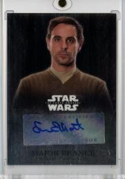 2016 Topps Star Wars The Force Awakens Chrome  Emun Elliott as Major Brance Autographs #CAEE