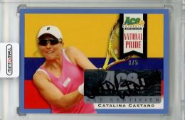 2013 ACE Authentic Grand Slam National Pride Autographs Blue #NPCC1 Catalina Castano 【3/5】