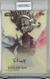 2020 TOPPS WOMEN OF STAR WARS  Kathleen Gati As Old Daka Autograph