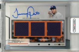 2024 Topps Museum Collection Jeremy Pena Signature Swatches Triple Relic Autographs #SWTRAJP【099/299】