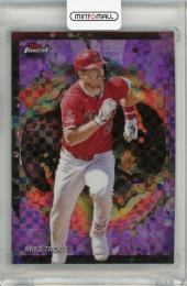 2024 Topps Finest Mike Trout Purple Checkerboard Refractors #201【06/75】