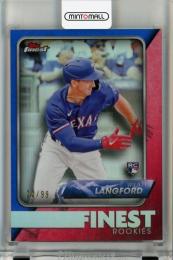 2024 Topps Finest Wyatt Langford Rookie Design Variations Blue Refractors RC #FRD19【20/99】