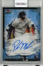 2024 Topps Finest Parker Meadows Autographs Sky Blue Refractors RC #FAPM【110/150】