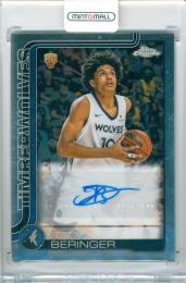 2025-26 Topps Chrome  Joan Beringer #TCAR-JB Chrome Rookie Autographs Timberwolves