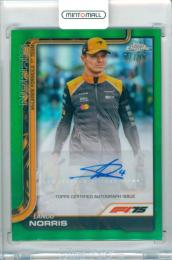 2025 Topps Chrome Formula1 Lando Norris #CAC-NOR Chrome Autographs Green Refractor Parallel【07/99】