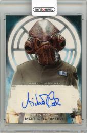 2017 Topps Star Wars The Last Jedi  Mon Calamari(Aiden Cook) 直筆サインカード