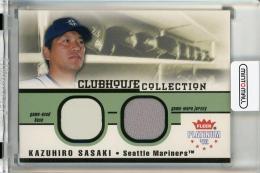2002 Fleer Platinum Kazuhiro Sasaki Clubhouse Memorabilia Combos #33《白かけあり》