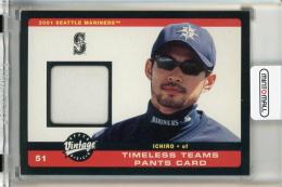 2002 Upper Deck Vintage Ichiro Suzuki Timeless Teams Game Jersey Pants #JIS《折れあり》