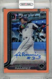 2025 Topps NPB ラミレス 直筆サインカード Orange Foil【15/25】 横浜DeNAベイスターズ