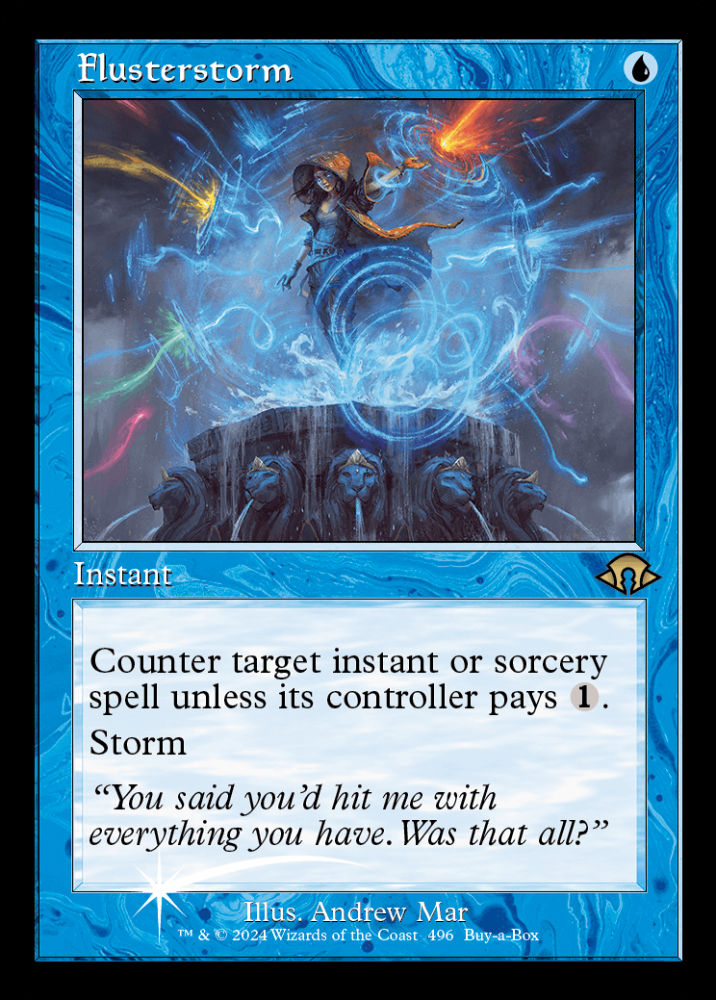 mtg 狼狽の嵐 / Flusterstorm [シルバースクロール・フォイル] 【公式