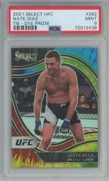 2021 Panini Select UFC Nate Diaz Base/Octagonside/Tie-Dye Prizms/#282【13/25】【PSA9】