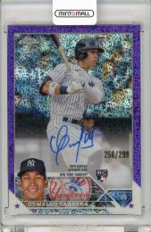 2023 TOPPS CHROME OSWALDO CABRERA AUTOGRAPH CARD【256/299】 NEW YORK YANKEES